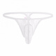 ROSELEX confidential delivery European and American lace thong transparent mesh men's T-string pants seamless temptation black L