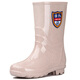 Zurückziehen Damenmode Erwachsene Regenstiefel Regenstiefel wasserdichte Schuhe Gummischuhe Überschuhe Wasserstiefel HXL63-B Zackenbarsch Karte Medium Tube 37