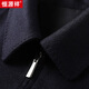 Hengyuanxiang wool double-sided denim coat windbreaker with cashmere woolen jacket lapel coat Navy blue 170/88A