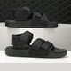 
Adidas Clover Sandals Women's Shoes New Summer Casual Flat Beach Shoes Strap Velcro Sandals CG6623 Black 36.5 (225mm)