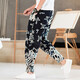 Sr. Guan Estilo chino Lino impreso Lo suelto Harem Harem Harem Retro Algodón Retro Algodón Summer Estilo delgado Mascas informales Long 319 Borgoña XL