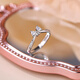 Su Shiliu bow ring for women 925 silver sweet ring adjustable index finger ring proposal girlfriend birthday gift for wife fugitive princess bow ring