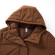 Adidas 550 Puff Commuting Windproof Warm Duck Down Down Jacket Women's Winter Stand Collar L Size