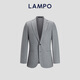Blue Leopard (LAMPO) Wool Autumn and Winter Suit Men's All-Wool Flannel Dark Gray Suit Top Premium Light Gray 48 (170/96) C