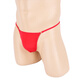 Ye Zimei Sexy Underwear Men's Thong Men's Perspective Ice Silk T-Pants Sexy U-convex Underwear 4139 Red All Size