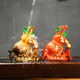 Xixi Taitai color-changing Fulu double harvest lucky tea pet ornaments boutique can raise creative gourd tea table tea play accessories decorative furnishings Fulu double harvest gold