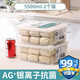 Home Story Japanese Antibacterial Steamed Buns Refrigerator Freezer Special Storage Box Large Capacity Dumplings Food Grade Sealed Preservation Box Antibacterial Storage Box 5500ml 2 Pack 2 Layers