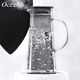 Ouxin imported from Thailand glass cold kettle water cup set household light luxury gray high temperature resistant cup holder