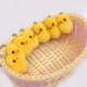 Super cute waterproof mink mini fur duck pendant plush bag mobile phone pendant duck keychain jewelry Chinese Valentine's Day gift yellow