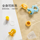 YEEHOO baby food bite bag fruit and vegetable fun silicone toy baby fruit feeding tool artifact blue bubble fish bite bag