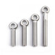Jinchao 304 stainless steel live joint slip knot screw lifting ring fish eye screw hole bolt M5M6M8M10 M8*55 (2 pieces) 304