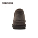 Skechers velvet winter men's shoes wide feet fat warm snow boots winter boots cotton shoes outdoor wear-resistant work shoes 205178