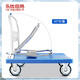 Leyou Baiyi trolley pull truck trolley flatbed truck 90*60cm5 inch PVC wear-resistant wheel thickened folding trolley warehouse logistics factory