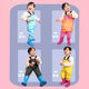 Fantasy children's one-piece waders for kindergarten, sand playing clothes, catching fish, children going to the sea, waterproof rain pants and rain boots for boys and girls, blue pony children's overalls pocket, size 24, shoe inner length 15cm