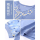 
Yu Zhaolin (YUZHAOLIN) middle-aged and elderly women's clothing, summer short-sleeved T-shirt ice silk top 2025 new classic style FQLH698 green + khaki briefs) 5XL (140-155Jin [Jin equals 0.5 kg])