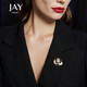 Jay brooch, high-end female corsage, suit accessories, pin, birthday gift for mother, mother-in-law, elders