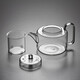 Green Changming Glass Teapot Tea Maker résistant à la chaleur Théière en verre épaissie grande taille 1050 ml
