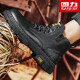 Warrior men's boots trendy versatile work boots high-top Martin boots men 1441 black 41