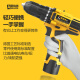 Aired German hand electric drill household multi-function electric screwdriver rechargeable electric drill electric screwdriver power tool 12V two-speed model with two batteries and one charger