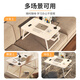 Feiwang Tengda Bed Desk Small Table Foldable Small Table Plate Lazy Simple Bed Desk Notebook Large College Student Dormitory Pearl White-Regular Model (Flat No Card Slot Cup Holder) 60*40*28cm Learn to read and play on mobile phone