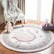 Gudie Cartoon Cute Children's Room Round Carpet Living Room Carpet Bedroom Bedside Thick Hanging Basket Computer Chair Pink Barbie Rabbit Diameter 200CM Thickened Comfortable Machine Washable