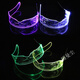 Mosaic sunglasses, led sci-fi luminous glasses, birthday internet celebrity, future technology glasses, disco glasses, luminous glasses, night vision, ordinary medium version + single control mode