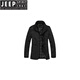 JEEP SPIRIT spring and autumn middle-aged loose plus fat plus size casual jacket men's thin mid-length windbreaker khaki L weight 130-145Jin [Jin equals 0.5 kg] and above