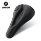 Rock Brothers bicycle seat cushion cover thickened silicone hollow men's and women's mountain bike road bike riding saddle cover black