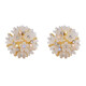 KASIYU2025 new light luxury niche design flower earrings cool style earrings new trendy super fairy high-end earrings for women sparkling diamond flowers