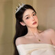 Halbscheide Geburtstagshut Geburtstag Stirnband Krone Tiara Braut Coming-of-Age-Geschenk 18-jährige Kronvorschlag Heiratsurkunde Kopfschmuck Geburtstagskrone