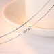 Genuine PT950 platinum necklace women's clavicle chain plain chain nude fine platinum chain for girlfriend Valentine's Day gift box chain light luxury 45cm