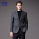 罗蒙（ROMON）羊毛呢西服男士秋冬商务休闲职业正装西装礼服爸爸外套XF78灰色2X