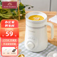 SUNCHANCE British health cup electric stew cup ceramic health pot stew cup office dormitory portable health pot porridge artifact bird's nest porridge soup hot white fungus stew cup 0.6L mechanical white ceramic liner multi-functional stew 0.6L