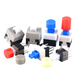 DZYJ self-locking non-locking switch 5.8*5.8 7*7 8*8 8.5*8.5mm button non-self-locking button three-pin 6-pin gray 8.5*8.5 non-locking six-pin (10 pieces)