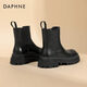 Чиновник Daphne Martin Boots for Women 2024 Новые ботинки для женщин осень-осень и зимние универсальные короткие ботинки для женщин дымоходов с толстыми женскими сапогами Челси.
