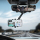 Digalen car rearview mirror mobile phone holder, 360-degree rotation, free rotation and stretching, car mobile phone holder, car accessories, car interior decoration, universal multi-functional AR navigation holder