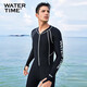 Jellyfish wetsuit men's snorkeling suit full body sun protection waterproof mother cold-proof swimsuit one-piece long-sleeved surfing S
