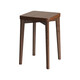 Wooden solid wood stool square stool stackable home dining table chair dressing stool living room small bench internet celebrity bar low stool solid wood walnut color