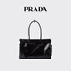 PRADA/Prada Gift Women's Prada Bonnie Large Calf Leather Hand Shoulder Bag Black