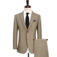 G MONS suit men's business suit men's suit suit wedding groom's suit men's professional light formal suit men's gray brown top + pants two-piece set 48