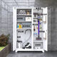 Cleaning cabinet, cleaning and hygiene tool storage cabinet, balcony mop cabinet, vacuum cleaner perforated board, three-door storage cabinet, ordinary