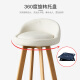 Huakai Star bar chair back chair swivel high chair home iron imitation solid wood bar chair front desk swivel chair BY515