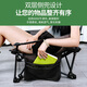 Chaise de sieste paresseuse Bureau déjeuner pause artefact chaise pliante petite lit portable pliage lit extérieur mini déjeuner chaise épinette verte de tissu solide de style armure améliorée assis et couché pour les deux