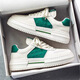 Schuhe für Männer im Sommer atmungsaktueller dicker einziger trendiger vielseitiger Sportschuhe für Männer in Herrenbrettschuhen atmungsaktive trendige Schuhe Fashion Casual Schuhe 9906 Weiß und Schwarz 41