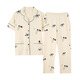 Modal mother pajamas for women 2025 summer thin cotton style for middle-aged and elderly simple casual and loose can wear home clothes set Y9922 women-XXL