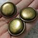 (Available for wholesale) Flat round retro antique gold hand-sewn buttons, cufflinks, decorative buttons, placket buttons, cufflinks, metal buttons, bronze, 30mm, 5 pieces (flat round, no grained edge)