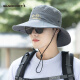 BANDICOOT sun hat men's sun protection hat summer sun hat foldable outdoor fishing and mountaineering hat breathable fisherman hat female gray