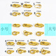 Fat Donglai's same style 18k gold pendant buckle head 18K gold lobster clasp fish hook buckle spring buckle anti-opening buckle connection N style Italian spring buckle 4.5mm 18k gold