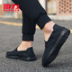 Huili men's shoes canvas shoes men's summer new black old Beijing men's casual shoes soft sole one foot lazy cloth shoes all black 40