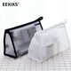 EEKIKS business trip toiletry bag, large capacity simple portable cosmetic bag for men and women, transparent waterproof storage bag, white